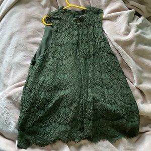 Green Lace Top
